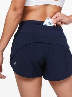 Lululemon Speed Up Shorts Blue Size 8